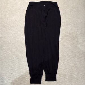 Black Lululemon High-Waisted Joggers